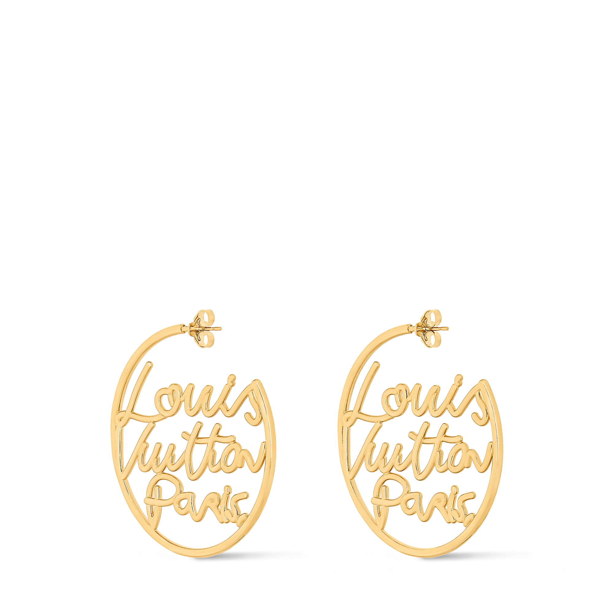 LV Script Hoops PM S00 - Fashion Jewellery M03527 | LOUIS VUITTON